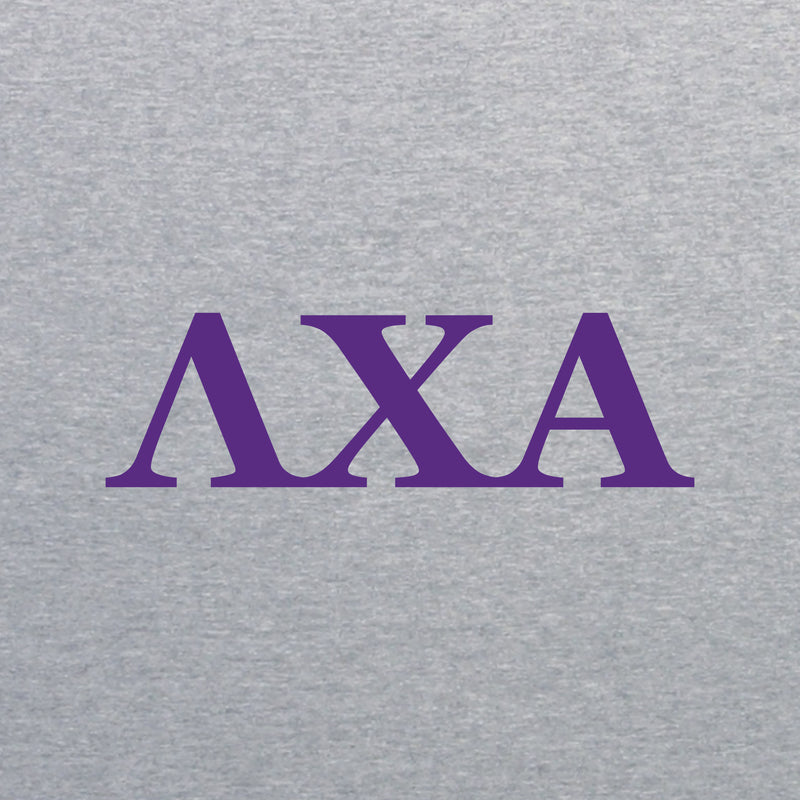 Lambda Chi Alpha Greek Letter Block NLA T-Shirt - Heather