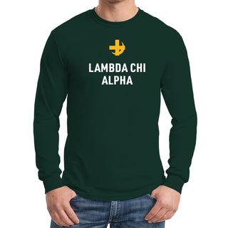 Lambda Chi Alpha Greek Primary Logo Long Sleeve - Forest