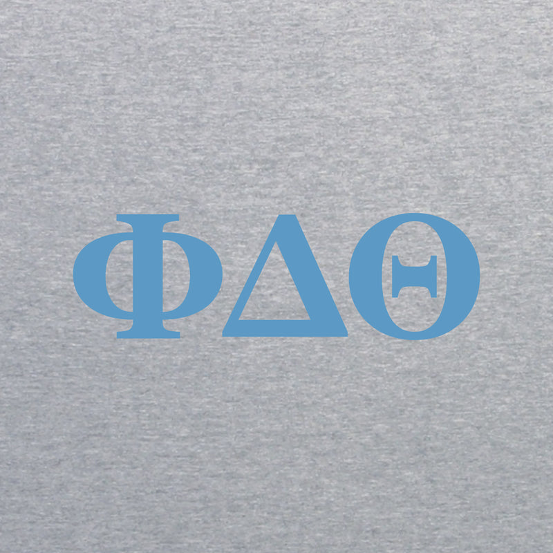 Phi Delta Theta Greek Letter Block NLA T-Shirt - Heather