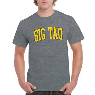 Sigma Tau Gamma Greek Mega Arch T-Shirt - Graphite Heather