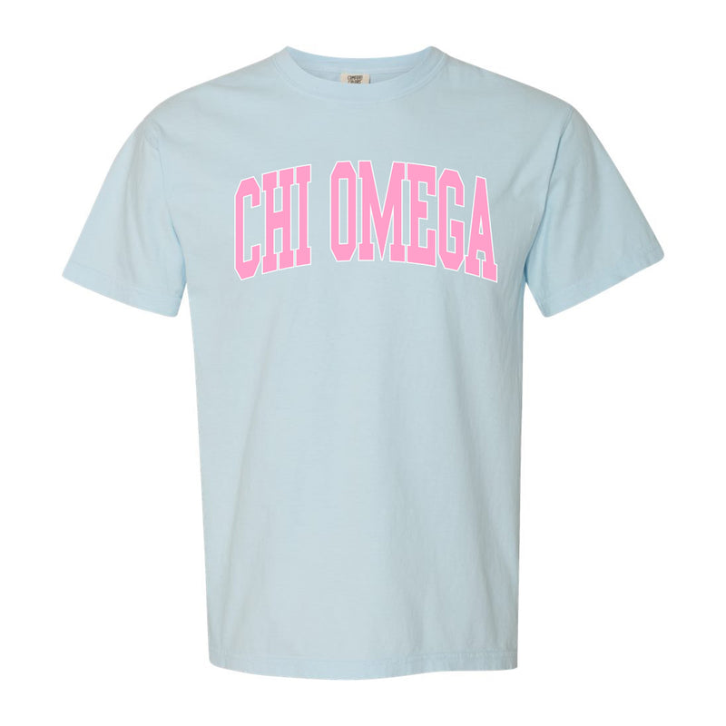 Chi Omega Greek Mega Arch CC T-Shirt - Chambray