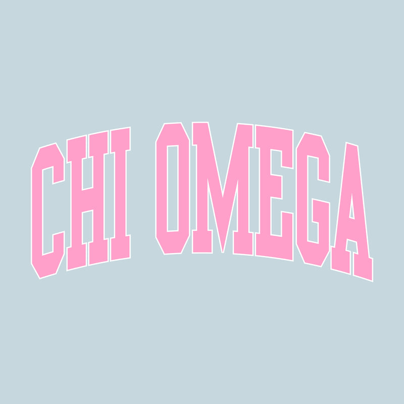 Chi Omega Greek Mega Arch CC T-Shirt - Chambray