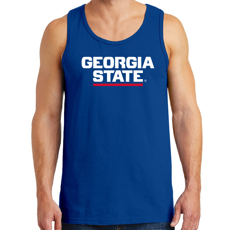 Georgia State University Panthers Basic Block Tank Top - Royal