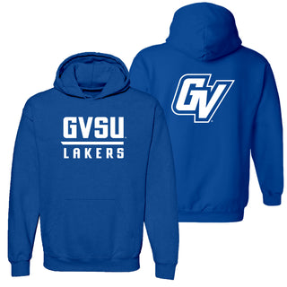 GVSU Front Back Print Hoodie - Royal