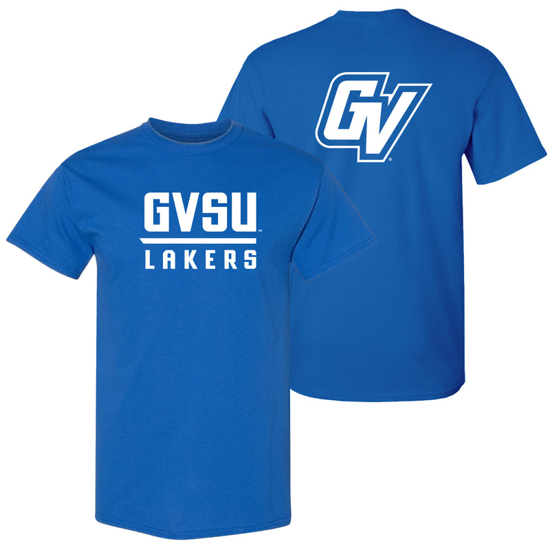 GVSU Front Back Print T-Shirt - Royal