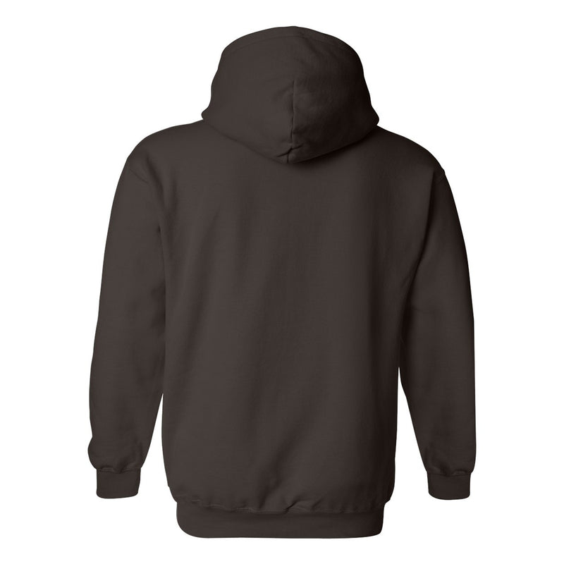 Brown University Bears Arch Logo Hoodie - Dark Chocolate