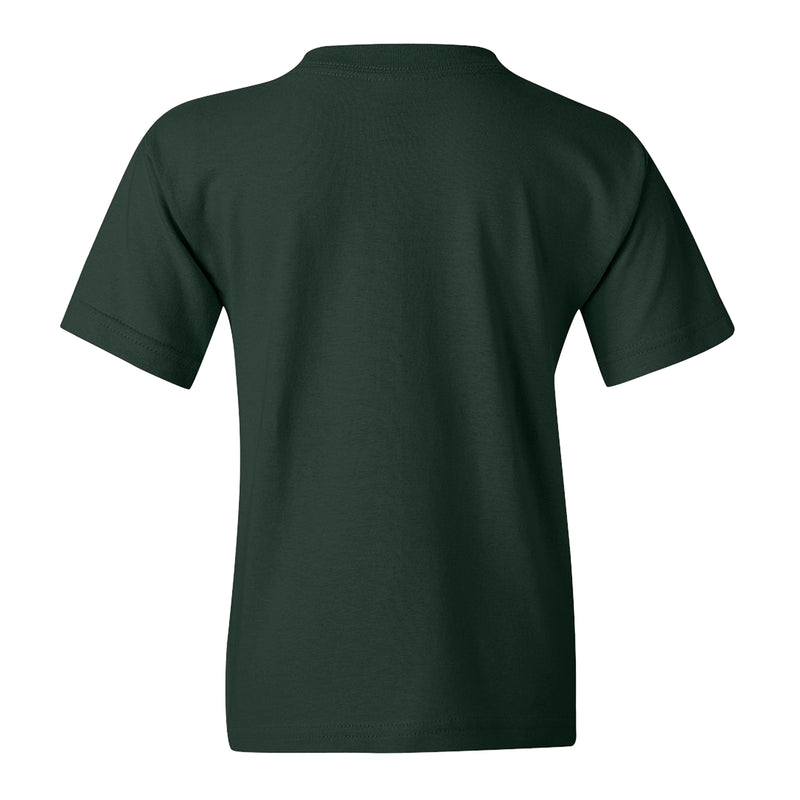 Bemidji State Beavers Arch Logo Youth T Shirt - Forest