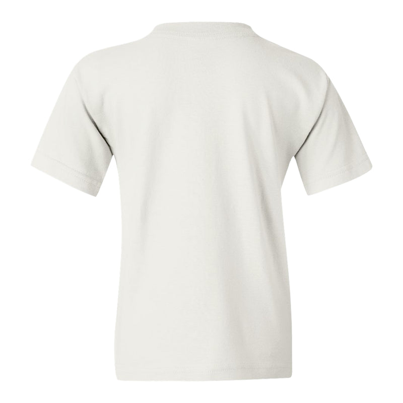 Hawaii West Oahu Pueo Basic Block Youth T Shirt - White