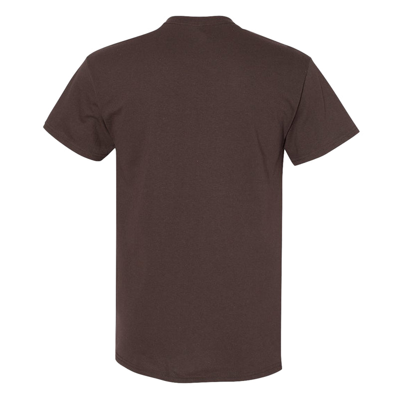 Brown University Bears Basic Block Short Sleeve T Shirt - Dark Chocolate