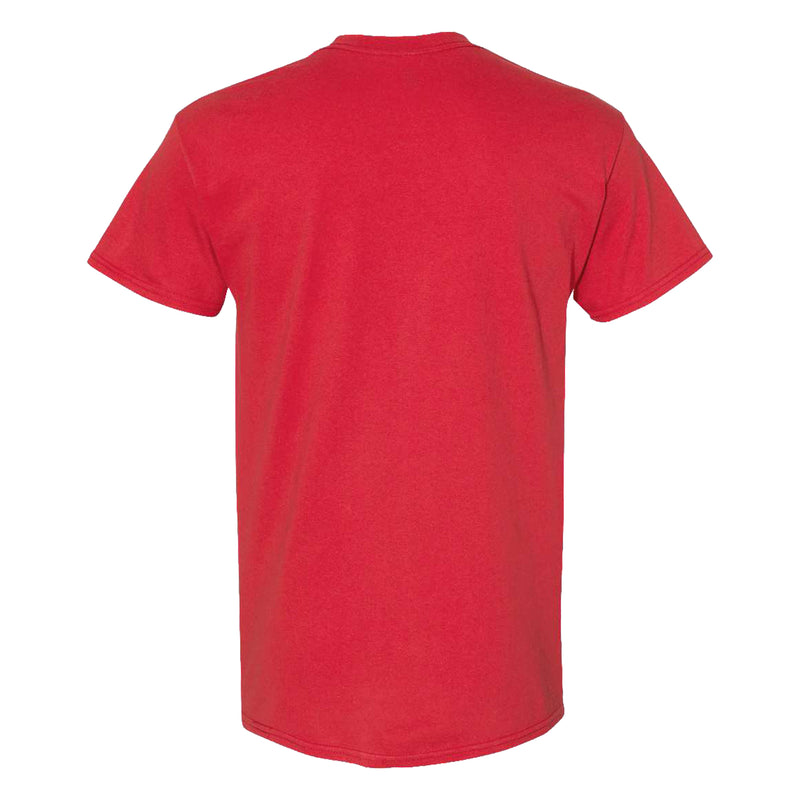 Bradley University Braves Basic Block Alumni Cotton Short Sleeve T Shirt - Red