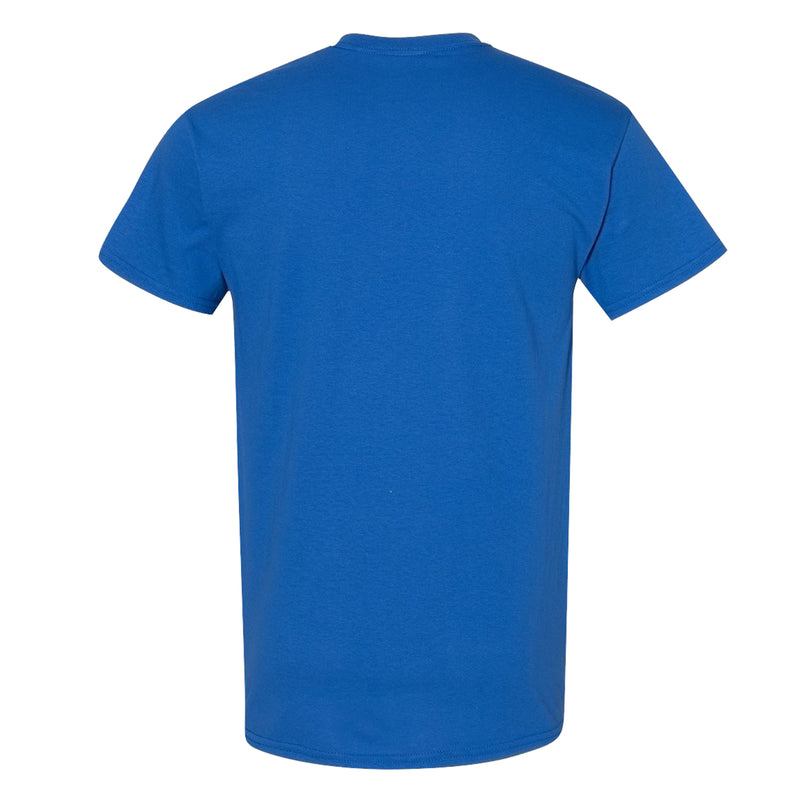 Florida Gulf Coast University Eagles Arch Logo Baseball Short Sleeve T Shirt - Royal