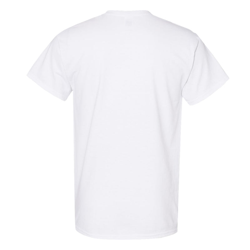 University of Houston Cougars Basketball Mesh Basic Cotton Short Sleeve T Shirt - White