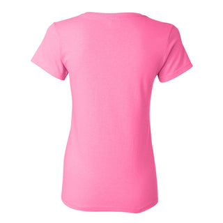 Indiana University Hoosiers Basic Block Women's Short Sleeve T-Shirt - Azalea