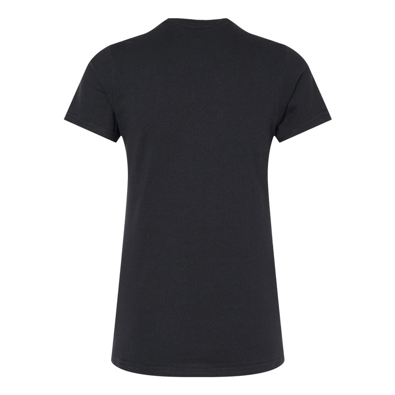 Alabama State University Hornets Arch Logo Women's Short Sleeve T Shirt - Black