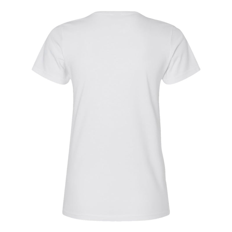 Bradley University Braves Primary Logo Basic Cotton Short Sleeve Womens T Shirt - White