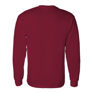 Indiana University Hoosiers Arch Logo Golf Long Sleeve T Shirt - Cardinal