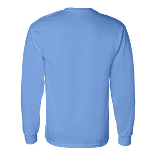 Maine Black Bears Primary Logo Long Sleeve T Shirt - Carolina Blue