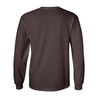 BGSU Bowling Green State University Falcons Institutional Logo Long Sleeve T Shirt - Dark Chocolate