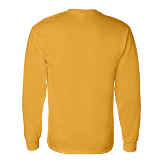 DePauw University Tigers Basic Block Long Sleeve T-Shirt - Gold