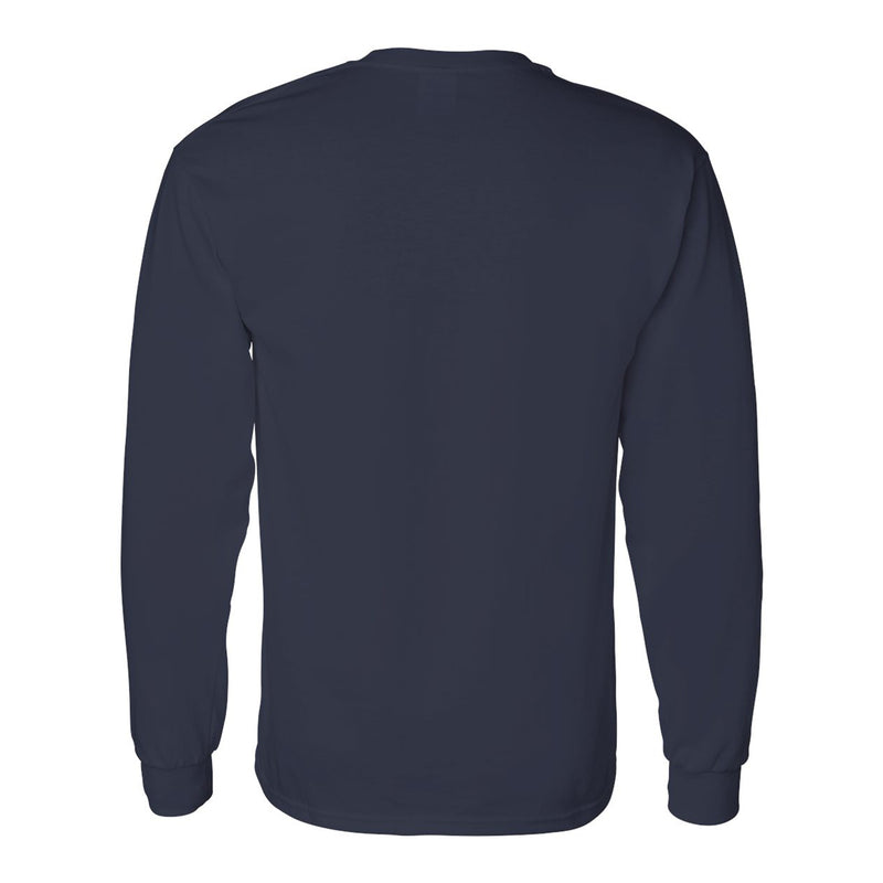 Akron Zips Basic Block Long Sleeve T Shirt - Navy