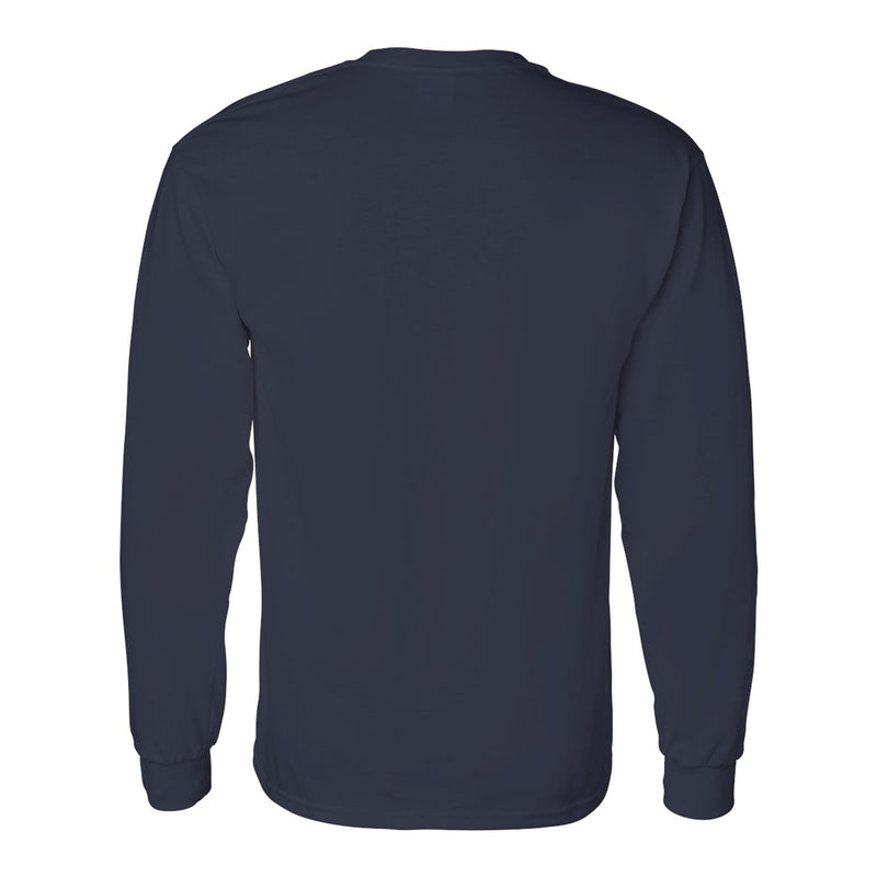 Georgia Southern University Eagles Arch Logo Cotton Long Sleeve T-Shirt - Navy