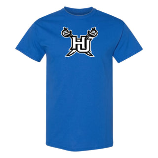 Hampton University Pirates Primary Logo Short Sleeve T-Shirt - Royal