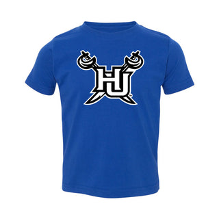 Hampton University Pirates Primary Logo Toddler Short Sleeve T Shirt - Royal