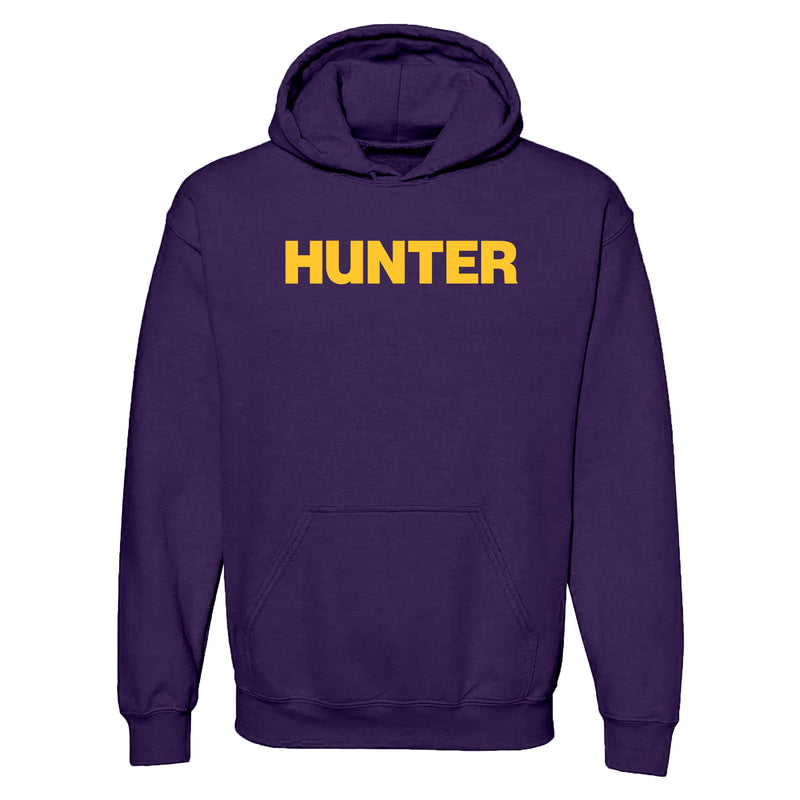 Hunter College Hawks Basic Block Hoodie - Purple