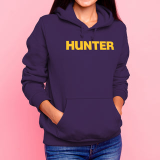 Hunter College Hawks Basic Block Hoodie - Purple