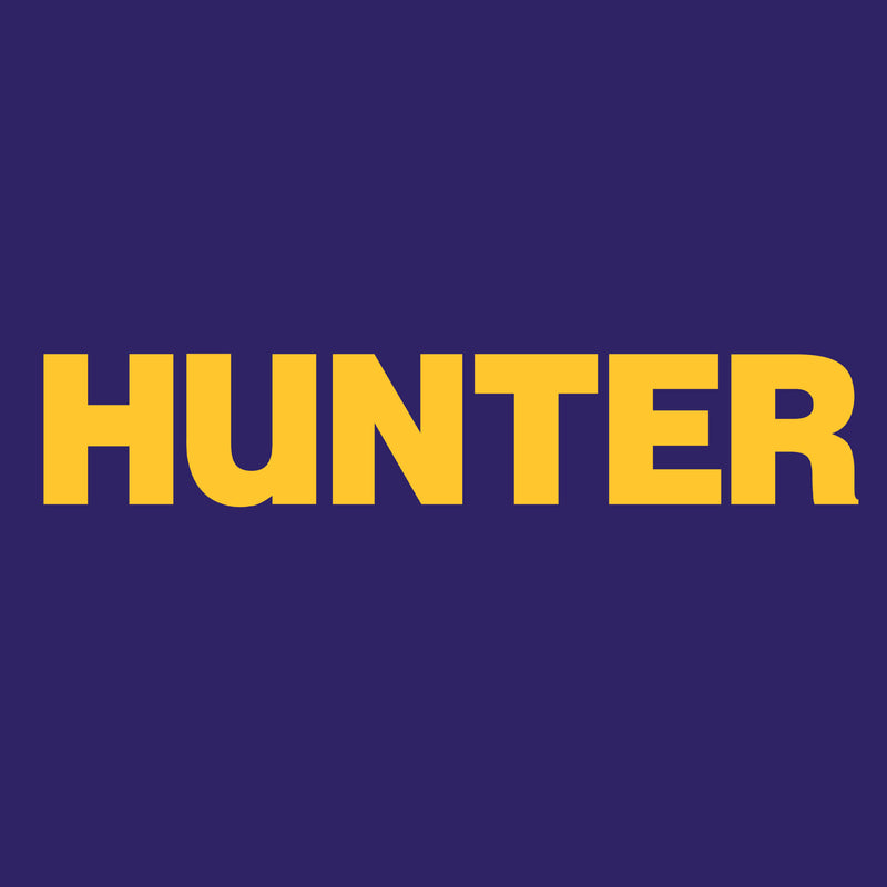 Hunter College Hawks Basic Block T Shirt - Purple