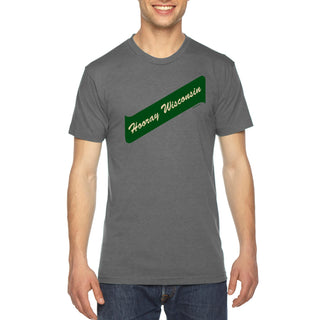 Hooray Wisconsin - Milwaukee Triblend T-Shirt - Athletic Grey