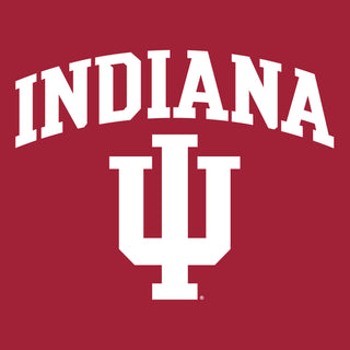 Indiana Hoosiers Arch Logo Crewneck Sweatshirt - Cardinal