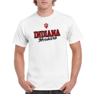 Indiana University Hoosiers Fresh Script Short Sleeve T-Shirt- White