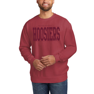 Indiana Monotone Bold CC Crewneck - Crimson