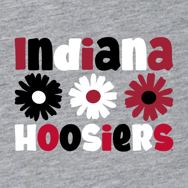 Indiana Daisy Dot Girls Princess T-Shirt - Heather Grey