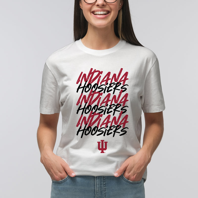 Indiana Marker Repeat T-Shirt - White