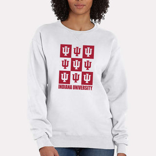 Indiana Checkerbox CW Garment-Dyed Crewneck - White