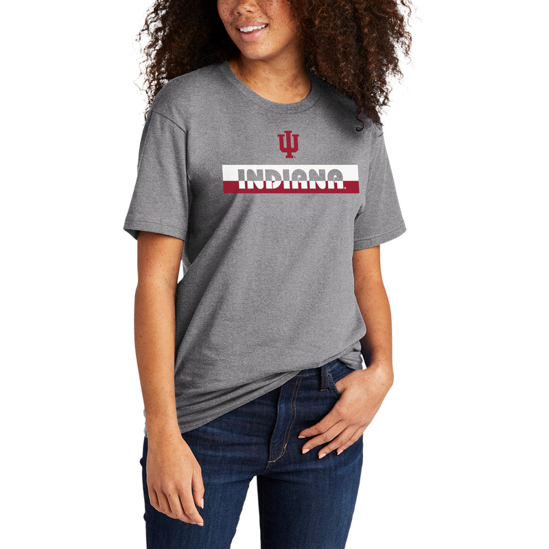Indiana Split Bar NLA T-Shirt - Heather Grey