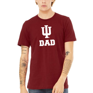 Indiana Primary Logo Dad Canvas Jersey T-Shirt - Cardinal