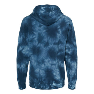 Illinois Big Bold Midweight Tie-Dyed Hoodie - Navy