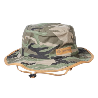 Iowa Machete Patch Bucket Hat -  Camo Green