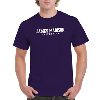 James Madison Basic Block T-Shirt - Purple