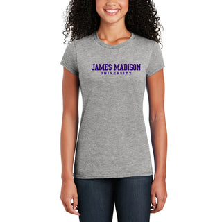 James Madison Basic Block Women's T-Shirt - Sport Grey