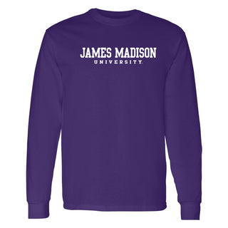 James Madison Basic Block Long Sleeve - Purple