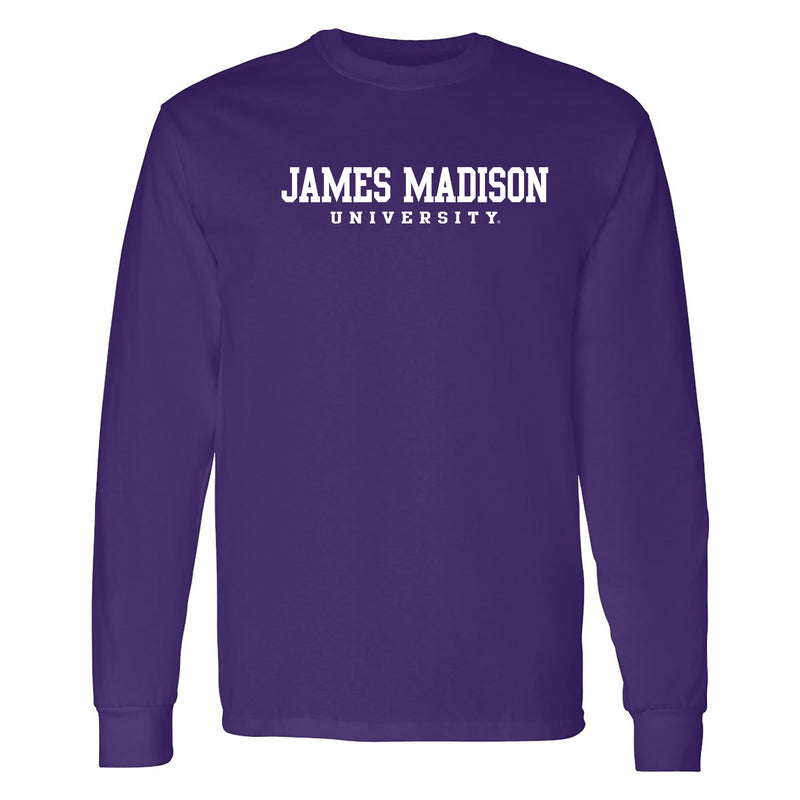 James Madison Basic Block Long Sleeve - Purple