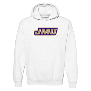 James Madison Primary Logo Hoodie - White