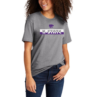 K-State Split Bar NLA T-Shirt - Heather Grey