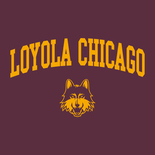 Loyola University Chicago Ramblers Arch Logo Short Sleeve T-Shirt - Maroon