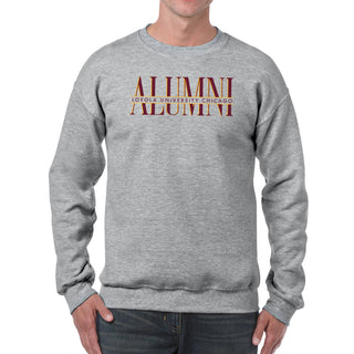 Loyola Chicago Classic Alumni Crewneck - Sport Grey