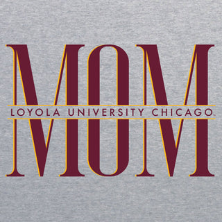 Loyola Chicago Classic Mom T-Shirt - Sport Grey